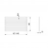 StrongSinks S3 accessoires rouleau support 440x340mm