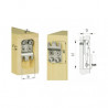 KNAPP K046 DUO 46/30 mm joint pour profils en bois