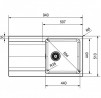 FRANKE ensemble T41Č OID 611 noir + FP 9000.071 onyx