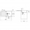 FRANKE ensemble T78Č S2D 611-100 noir + FP 9000.071 onyx