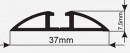 SEVROLL 05905 Hide N guidage inférieur 3m noir mat