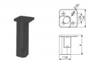StrongLegs pied de meuble FP005 150Rmm noir mat