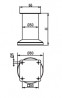 StrongLegs pied de meuble FS001 80Rmm blanc brillant