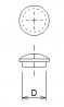 Cache - bouchon avec tenon 10mm hetre