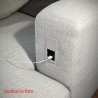 VersaHit Mono prise électrique 1x230V Schuko, alu brossé