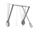 VIBO ASSA tringle de penderie rabattable, 750/1250mm, gris