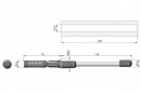 IF support d'étagere invisible réglable 14x145mm