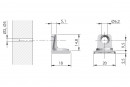 IF support de tablette PK2 PRO 18/19 mm piece corps, nickel