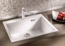 BLANCO 523047 évier Pleon 8 InFino sans excentrique Silgranit PuraDur blanc