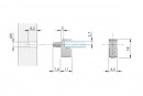 IF Support de tablette pour verre Grace 5-6mm nickel