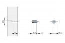 IF amortisseur de porte insert Flex 5mm 10x2,3mm gris