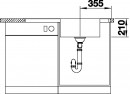 BLANCO 523000 évier Andano XL 6S-IF InFino avec excentrique inox