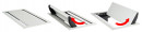 VersaFlap dual 2.0 prise électrique 2x 230V, FR, RJ45, USB A/C, alu anod.