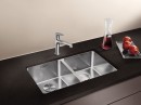 BLANCO 522983 évier Andano 340/340-U InFino sans tirant acier inoxydable soie br