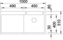 BLANCO 521626 évier Claron 5 S-IF InFino c/tige inox soyeux brillant