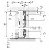 HAWA 31005 Concepta III 25/35 kit de fixation pour boîtier 55mm, 560mm