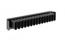 KES Conero, tiroir coulissant latéral pour ceintres ou cravates, 475mm, noir
