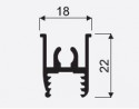 SEVROLL 06039 rail de guidage supérieur 1,7m graphite