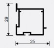 SEVROLL 05326 Pax profil de poignée 4mm 3m noir mat