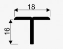 SEVROLL 05742 barre de liaison "T" 3m noir mat