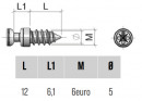 TI01 Cheville excentrique étagere M6x12mm