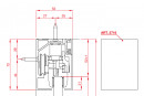 TERNO Solo Vetro profil de couverture guidage sup. 2730/N 6m noir