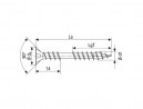 SPAX vis a bois 4,5x45 tete fraisée TXS, W, 4C MH