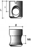 BA02 Écrou a rouleaux M6 14x10mm