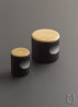 TULIP Knop Hole 40 mm chene vernis/noir