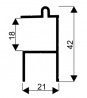 SEVROLL 04191 Idea guidage supérieur/inférieur 6m argent