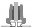 HETTICH 9155234 charniere semi-apparente Intermat 9936 alu ressort