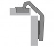 HETTICH 9090115 Intermat charniere coin armoire 50°/65° TB Sensys vis a bois