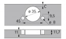 HETTICH 9043644 Intermat 9943 B3 TB48 HETTICH 9043644 Intermat 9943 B3 TB48