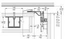 HAWA 52109 Folding Concepta III dans boîtier renfort plafond pour 4 portes 2765m