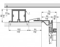 HAWA 52110 Folding Concepta III cache renfort plafond pour 3 portes 2085mm