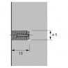 HETTICH 1004932 boîtier cheville n°43 5x13mm