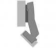 HETTICH 9088024 Sensys charniere angulaire encastrée 45°/95° TB vis a bois SiSy