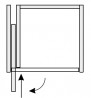 K-HAWA Concepta III 25 Porte coulissante a tirage, 1200 - 2200mm, gauche