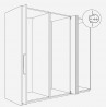 K-HAWA Concepta III 25 Porte coulissante a tirage, 1200 - 2200mm, gauche