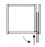 K-HAWA Concepta III 35 Push porte coulissante, 1900 - 2700mm, droite