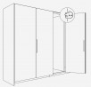 K-HAWA Folding Concepta III 25 Tirant coulissant 1900 - 2700mm argent P