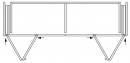 K-HAWA Folding Concepta III 25 Tirant dans boîtier 1900-2700mm 4 vantaux argent