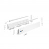 K-HETTICH Atira tiroir 144, 350mm/30kg, relings, blanc, SiSy