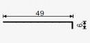 SEVROLL 04749 Eden cache-vis couvercle sup. 1,1m argent