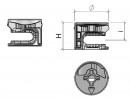 Excentrique quincaillerie EC28 15/13,5