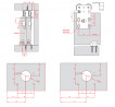 TERNO ensemble de ferrures pour 1 vantail 50kg