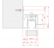 TERNO porte coulissante intérieure 80kg, art. S2310/A support sup. guide 6m