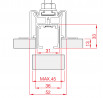 TERNO profil latéral 2320/A elox 6m