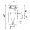 FRANKE Broyeur de déchets Slim 75