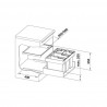 BLANCO 521474 trieur Flexon II 60/4 2x15l+2x6l
